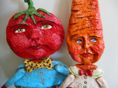 "Tomatoe and Carrot Pals" by Debra Schoch
