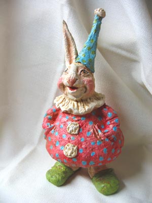 "Rabbit Clown" by Debra Schoch