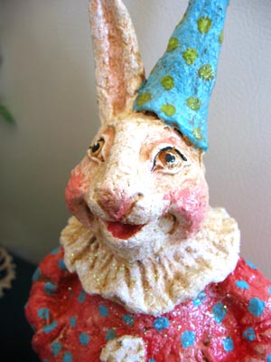 "Rabbit Clown (close-up)" by Debra Schoch