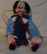 Scary Clown Sitting by Marilyn Ranford