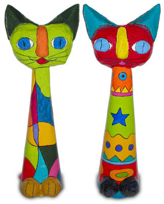 "Totem cats" by Anna and Julia