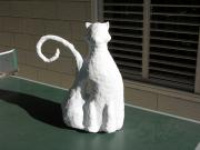 unpainted cat by Rhonda Shema