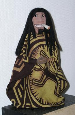 "Rastaman with hands and clothes on!" by Anna Ohlsson