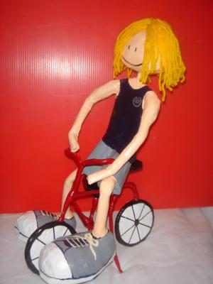 "I am riding my bike" by Noga Keren