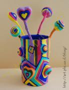 pencil holder by Dubinskaya Tatyana