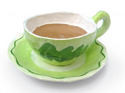 "Oak Leaf Cup of Tea" by Lorraine Berkshire-Roe