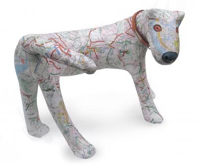 "Map Dog" by Lorraine Berkshire-Roe