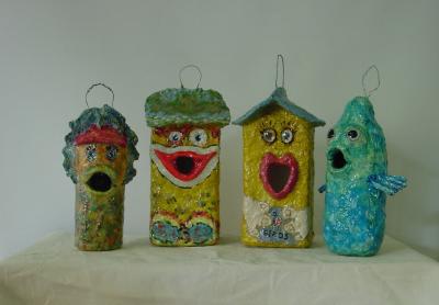 "Birdhouse Group" by Karen Abbo