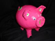 piggy the money bank / piggy la tirelire by Lucie Dionne