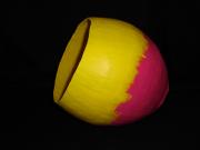 bowl yellow and pink /bol jaune et rose by Lucie Dionne