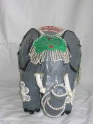 Elephant with pearls by Marie Anne Dillen Cassis