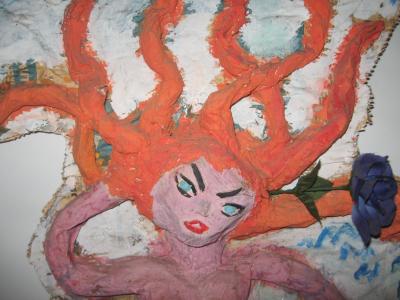"Angry Mermaid (closer!)" by Marie Anne Dillen Cassis