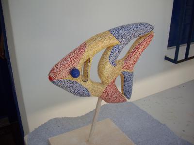 "Fish with paper mosaic" by Ana Schwimmer
