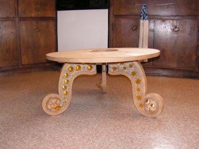 "Tarot table, work in progress" by Scylla Earls