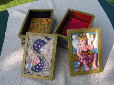 "Tarot card boxes" by Scylla Earls