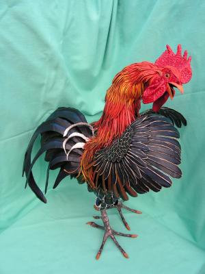 "Rooster 3, right view" by Scylla Earls