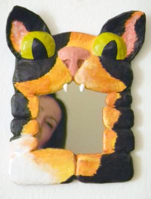 "Cat in the Mirror" by Eva Fritz