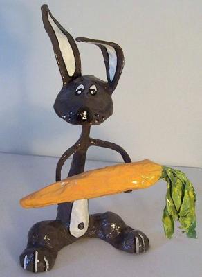 "lapin avec carotte" by Hervé Battut