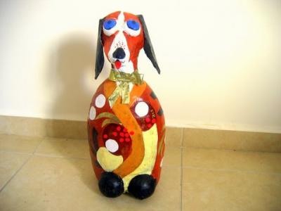 "a dog on a bottle" by Rina Ofir