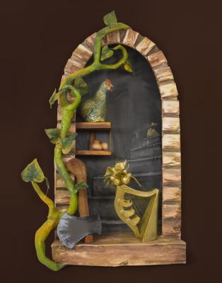 "Jack and the Beanstalk window" by Meg Lemieur