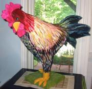 Rooster - aka The funky chicken! by Karen Sloan