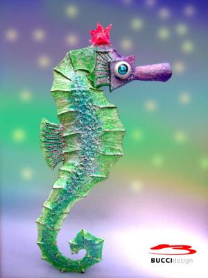 "Sea horse 78x30x12 cm" by Jose Tobar