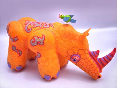 "Rhinorange 52x28x42 cm" by Jose Tobar