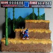 Ninja Gaiden Stage One Diorama by Mark Patraw