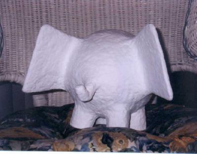 "Elegant Elephant-Before Painted Design" by Carolyn Bispels