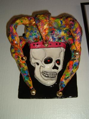 "Life's Jest--ER--Skull Mask" by Carolyn Bispels