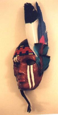 "Female American Indian Mask" by Carolyn Bispels