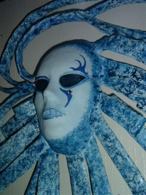 "Moonbeams -Mask-side View" by Carolyn Bispels