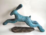 Another View of Verdigris Hare by Julie Whitham