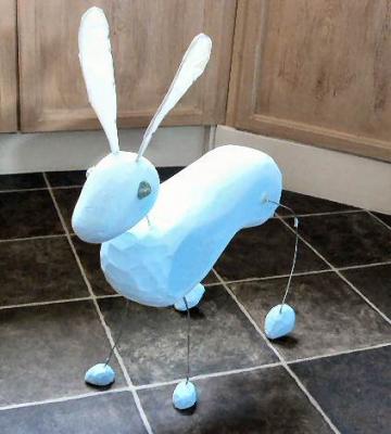 "Work in progress, Harris the Hare" by Julie Whitham