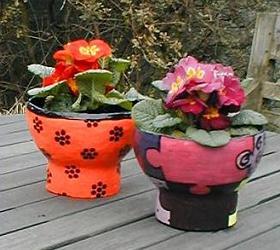 "Retro Flowerpots" by Ayala Levinger