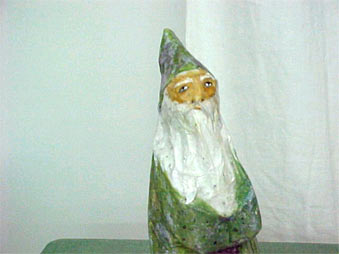 "Papier Mache Santa" by Jeanette Malinchok