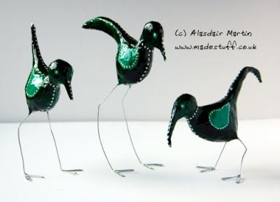 "Bonnie Bird in Green and White" by Alasdair Martin