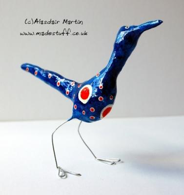 "Bonnie Bird in red, white and blue" by Alasdair Martin