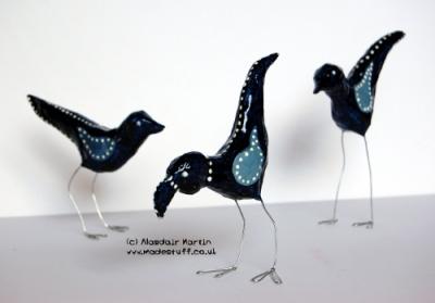 "Bonnie Birds in blue and white" by Alasdair Martin