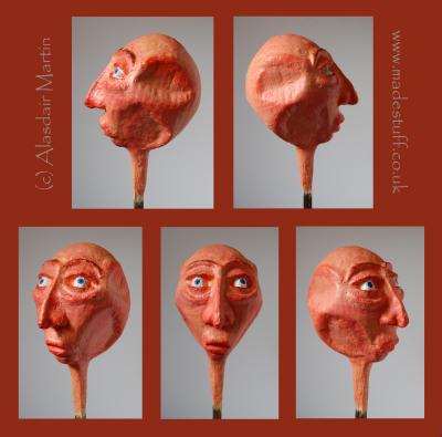 "more papier mache guy – work in progress" by Alasdair Martin