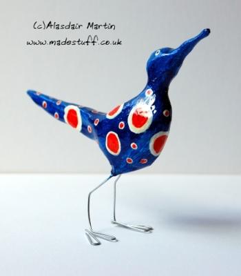 "Bonnie Bird in red, white and blue" by Alasdair Martin