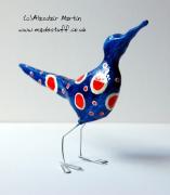 Bonnie Bird in red, white and blue by Alasdair Martin