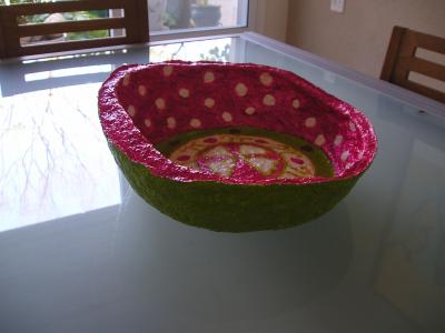 "pink & green bowl" by Riki Gai