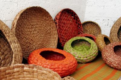 "recycled paper baskets 2" by Guy Lougashi