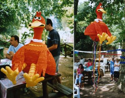 "Chicken run piñata" by Claudia Clemente