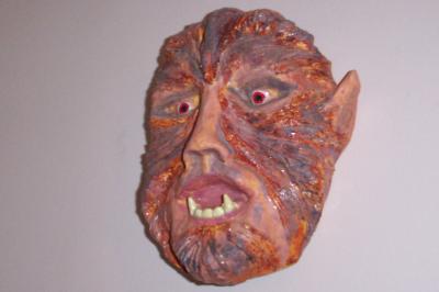 "Werewolf  (Wall Mask)" by Garry Slack