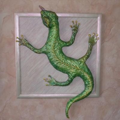 "Emerald lizard.  Gecko." by Andrey Gavrilov