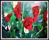 "red flowers" by Marion Thiele