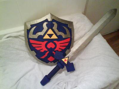 "Hylian Shield and Master Sword" by William Lockhart