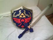 Hylian Shield and Master Sword by William Lockhart